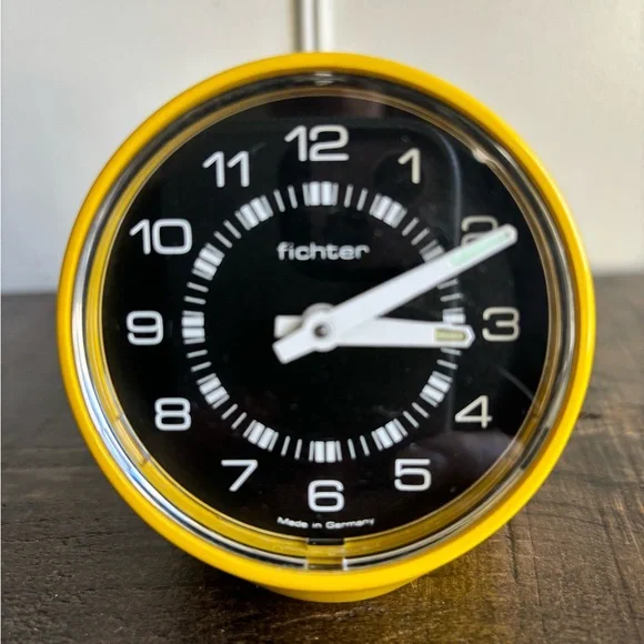 Vintage fichter wind-up clock made in Germany alarm not working - Picture 1 of 6